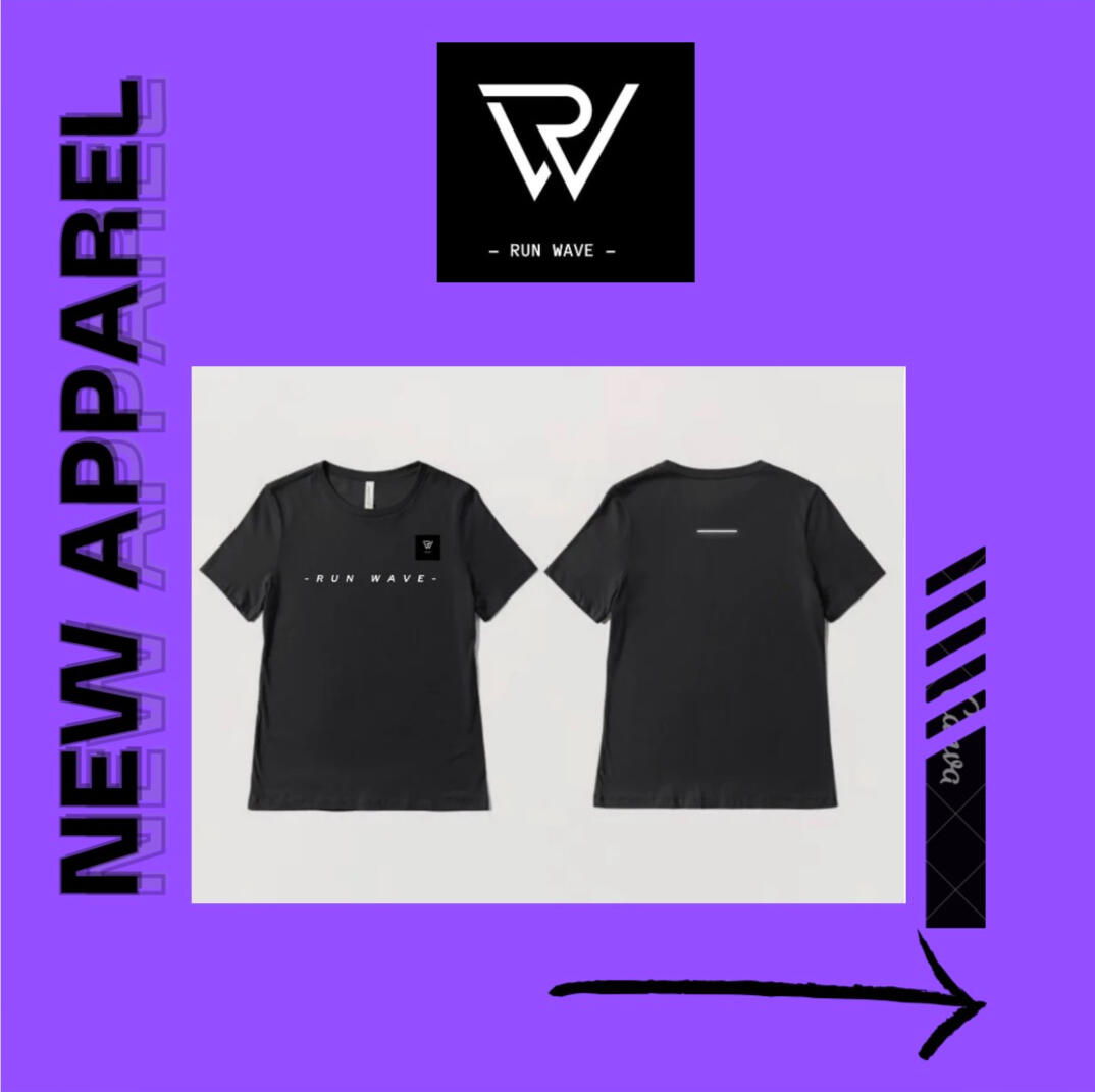 Runwave Classic Tee in minimalist white cotton with signature Irish logo print.